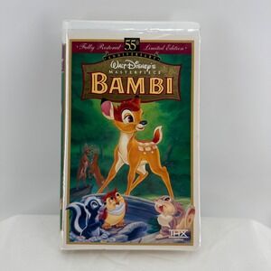 Bambi VHS Walt Disney Masterpiece 55th Anniversary Limited Edition VHS Clamshell